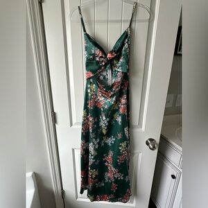 Floral Green Maxi Dress